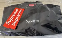 Supreme Washed Box Logo Crewneck ブラック　S