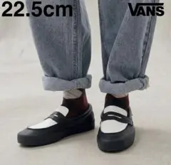 VANS 22.5cm スケートローファー ブラック/ホワイト