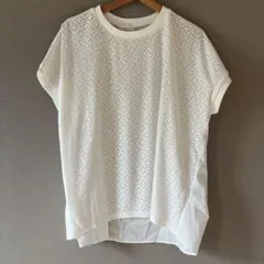 GLACIER ホワイト レース Tシャツ Lサイズのサムネイル
