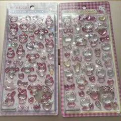 【正規品】マイメロディ・ハローキティ ボンボンドロップシール