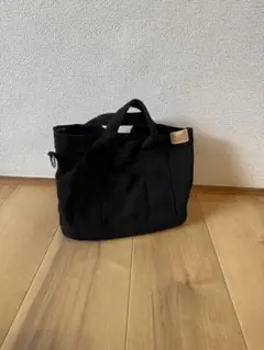 黒いキャンバス トートバッグ