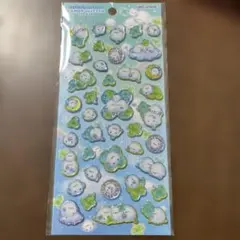 【国内正規品】カミオジャパン　キャンディグリッターステッカー　ぽんぽんシマエナガ