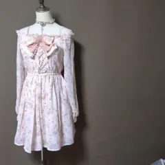 姫カジ 姫ギャル 平成ガーリー 森ガール 小花柄 ワンピース LIZLISA系
