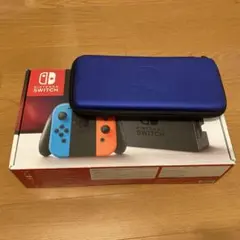 Nintendo Switch 本体 ネオンブルー/ネオン➕持ち運びケース