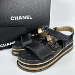 お値下げ　CHANEL 　ココマーク　チェーン　マジック　サンダル　海　プール お値下げ CHANEL ココマーク チェーン マジック サンダル 海 プール