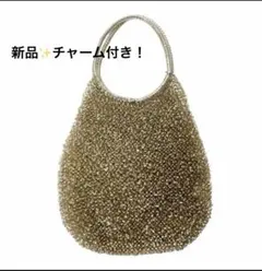 ANTEPRIMA アンテプリマ ワイヤーバッグ　ラウンド型　チャーム付き