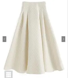 GRL ダイヤキルティングフレアスカート[ta082]新品