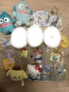 サンリオ　キャラクターセット❗️キティ　ハンギョドン　ポチャッコ　ポムポムプリン