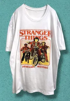 【美品】ストレンジャーシングス　Tシャツ　XL ホワイト　アメリカ雑貨