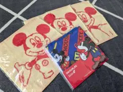 新品　ミッキーマウス ハンカチ 4枚セット