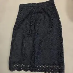 UNIQLO ネイビー レース　タイトスカート S