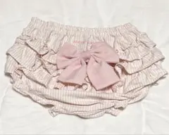 mezzo piano バックリボンフリルブルマ　70〜80サイズ