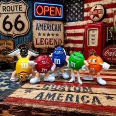 m&m’s エムアンドエムズ PVCフィギュア 5色セット 5体セット