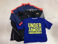 UNDER ARMOUR ロゴ入りTシャツ インナー　ジャンバー3点セット