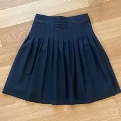 フレアスカート プリーツスカート 黒