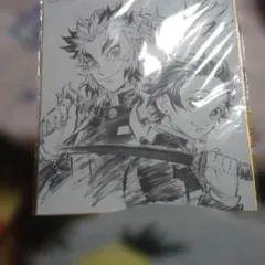 鬼滅の刃 立志編 炭治郎&錆兎 WチャンスB2ポスター チェキ 缶バッチ