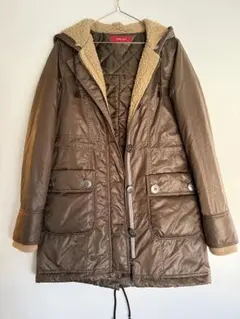 廃盤　Tommy girl ボアライナー付き 中綿モッズコート ブラウン S