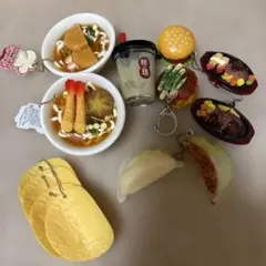 食べ物　キーホルダー　食品サンプル