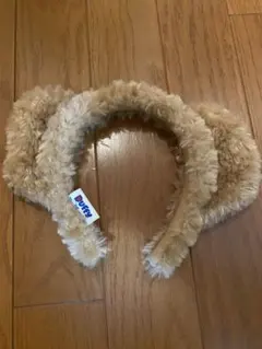 Disney ファー カチューシャ ベージュ