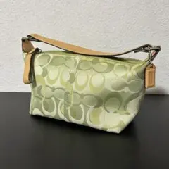 Coach Signature Accessory Pouch Green