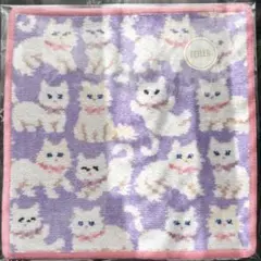FEILER フェイラー LOVERARY モフモフネコチャン　ハンカチ　1枚