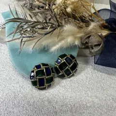 11.742【イヤリング】大ぶり　昭和レトロ　ピアス変更可　ヴィンテージ