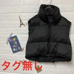 ブラックダウンベスト ポリエステル100%