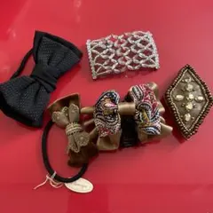 ヘアアクセサリー　セット　ヘアゴム　クリップ　リボン