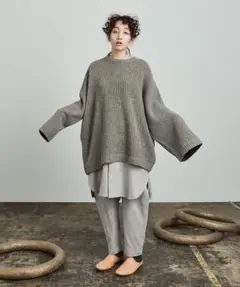 Dulcamara 2020AWアシンメトリーニットPO　-KNIT-