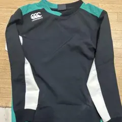 Canterbury 黒/ターコイズ 長袖ウォームアップウェア