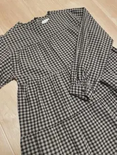 ⭐︎新品未使用⭐︎ZARA チェック　ティアード　ワンピース　チュニック　　164㎝
