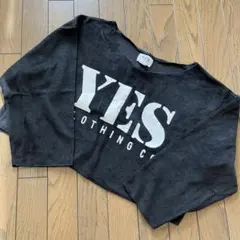 クロップド丈トレーナー　パイルトレーナー　ショートトレーナー　ロンT トレーナー