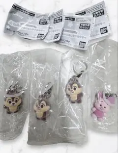 チップとデール ピグレット ふわふわめじるしアクセサリー 4個セット