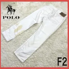 送料無料！ポロラルフローレン　ホワイトカラー　ゆるだぼ　00ｓ　綿パン　長ズボン