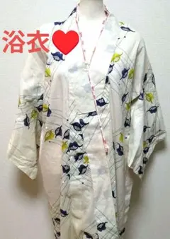 新品未使用 浴衣　生地日本製　綿　ゆかた　サイズM
