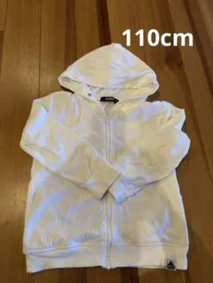 110 ホワイト　ジップパーカー