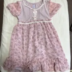 axes femme kids ワンピ　半袖　花柄