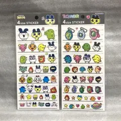 たまごっち 4サイズステッカー シール 2枚セット ② カミオジャパン