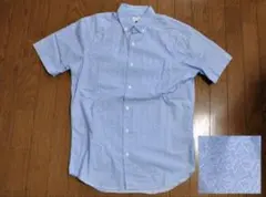OLD NAVY 半袖シャツ 総柄 ブルー Sのサムネイル