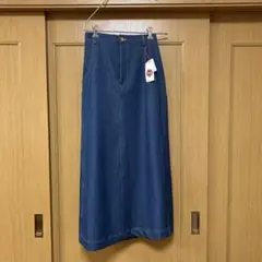 デニムブルー ロングスカート Fサイズ