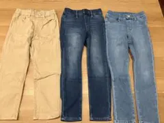 ユニクロ　ズボン　3色セット　サイズ110
