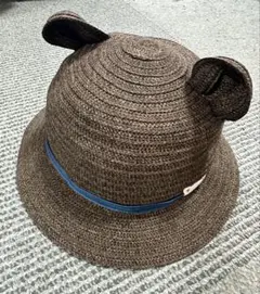 familiar クマ耳付きベビー帽子 49cm