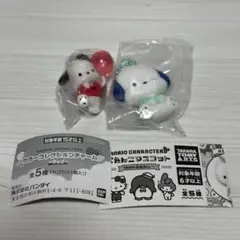 【匿名発送】サンリオキャラクターズ　ポチャッコ2点セット　カプセルトイ　ガチャ