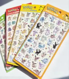 ポケモン　シール 3Dクリスタルステッカー 4枚セット