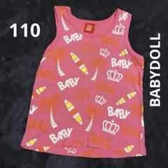 BABYDOLL タンクトップ アロハ 110