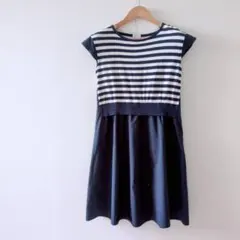 MACKINTOSH PHILOSOPHY ボーダーワンピース 38のサムネイル