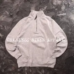 00’s CHARLES RIVER APPAREL トレーナー　ハーフジップ