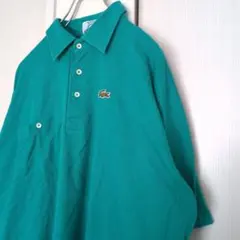 70s80s フランス製フレンチラコステポロシャツ ライトグリーンM ss121 