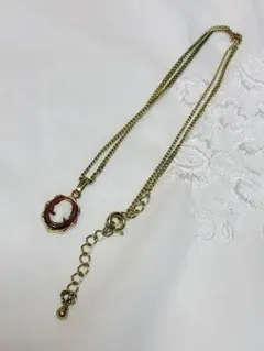 ヴィンテージ　カメオ　ゴールド　ネックレス cammeo刻印　178