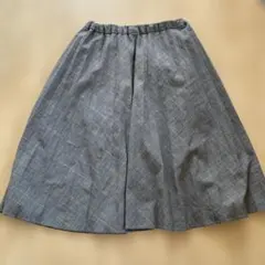 UNIQLO キッズ スカート 140 グレー チェック